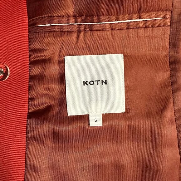 Kotn Orange Oversized Blazer – Sustainable Fashion, Size S, 100% Cotton - Picture 8 of 12